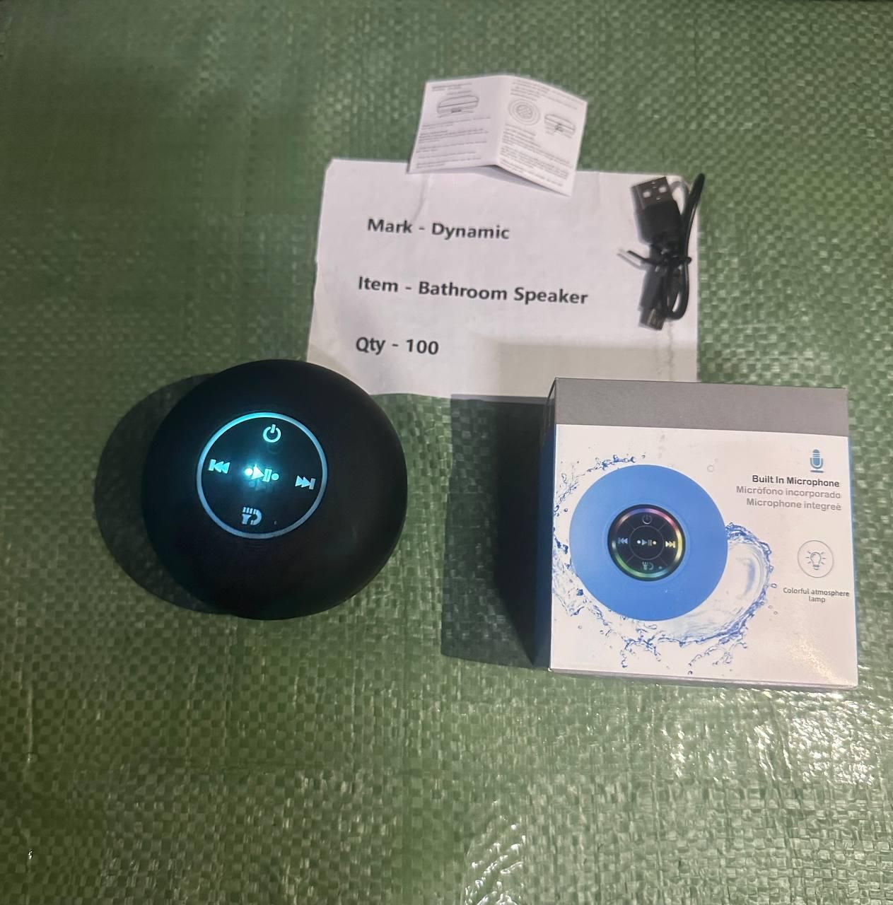 Portable LED Bluetooth Speaker – "Waterproof"