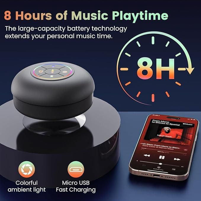 Portable LED Bluetooth Speaker – "Waterproof"